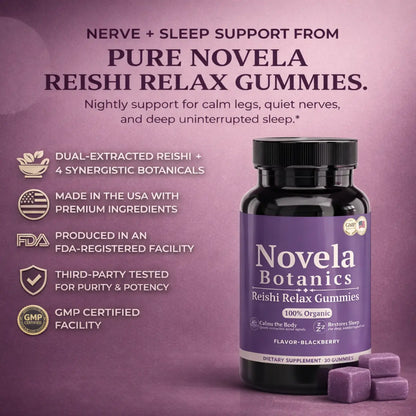 Novela Botanics Reishi Relax Gummies